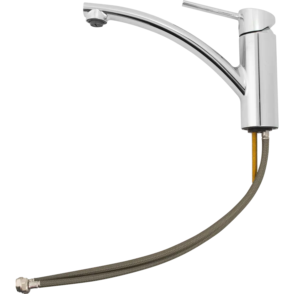 Смеситель для мойки GROHE Swift New с низким изливом, латунь, цвет серебристый 82041415 STLM-2061147 - Вид №2