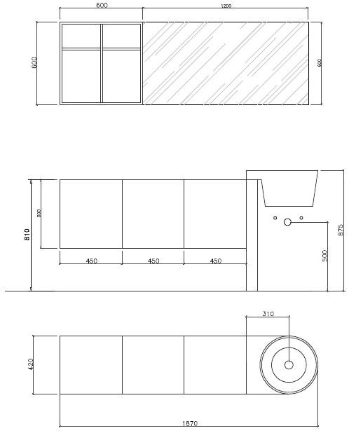 NOVELLO Полная мебель для ванной Canestro sun-id-1369935 - Вид №3