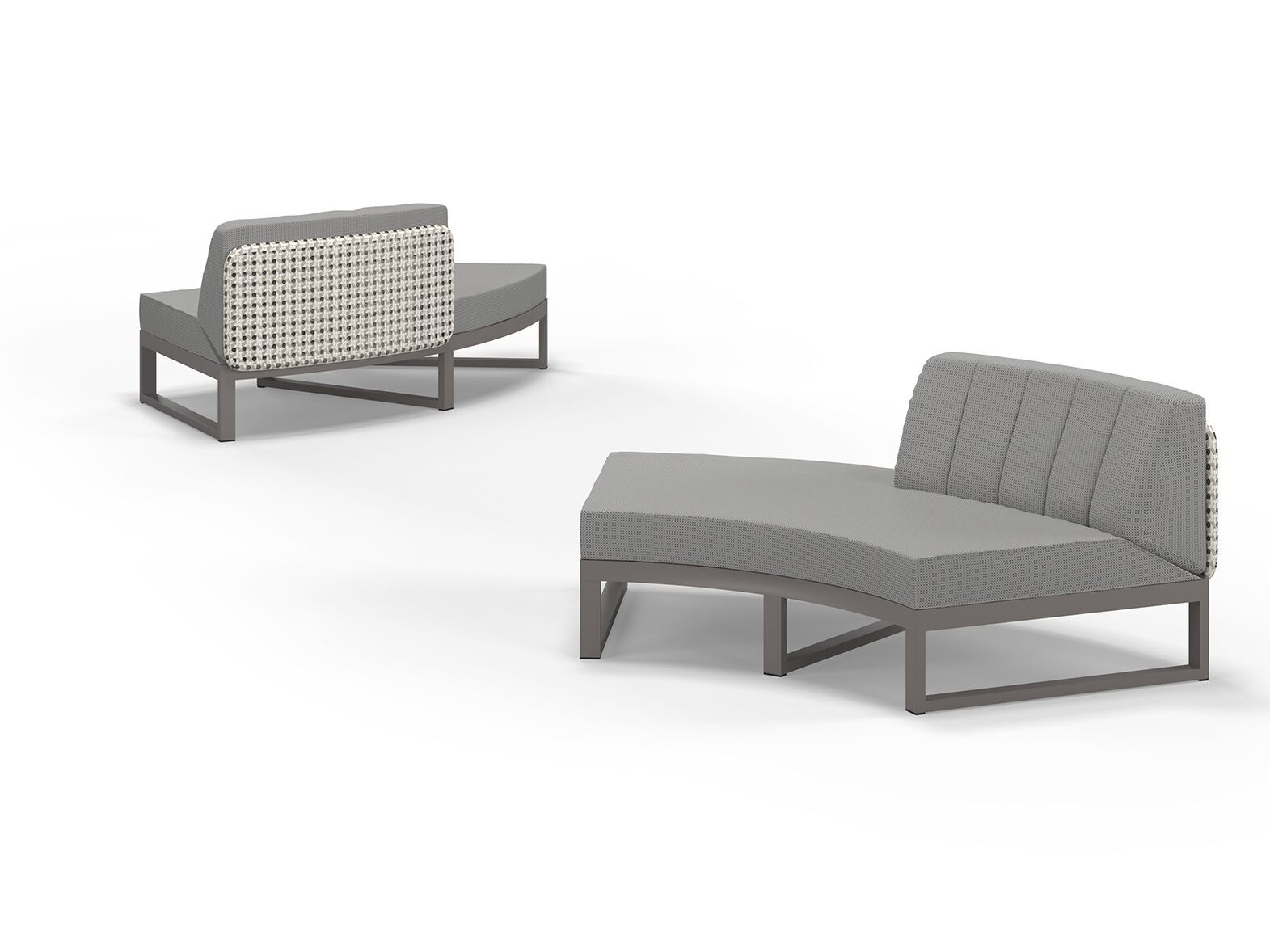 Тканевый изогнутый модульный садовый диван MAMAGREEN Munia ARCH-00118904 - Вид №7