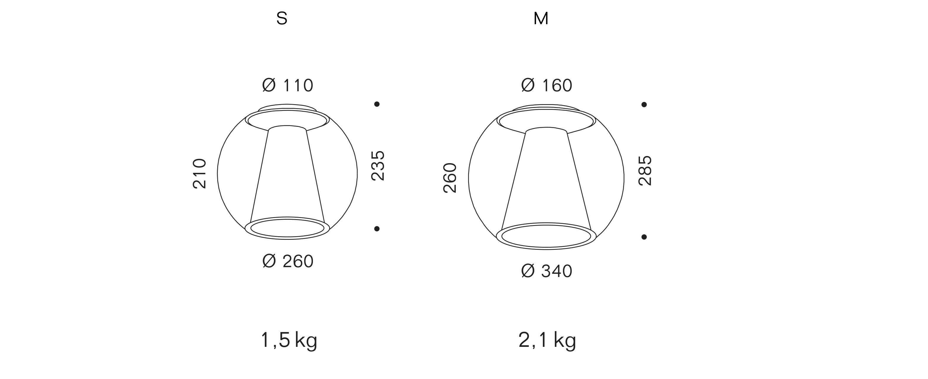 Выдувное стекло светодиодный потолочный светильник serien.lighting проект ARCH-00043037 - Вид №5