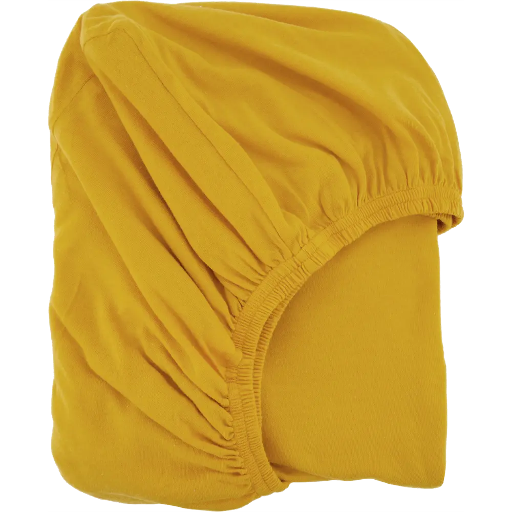 Простыня 200x200 см трикотаж на резинке жёлтый 82452265 STLM-2066009 Santreyd 