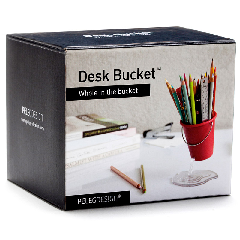 PE922 Органайзер для рабочего стола desk bucket черный Peleg Design  - Вид №4