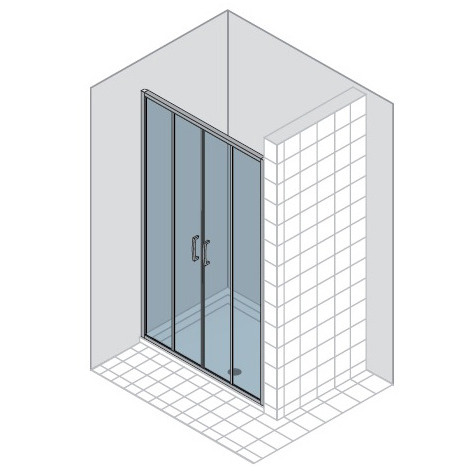 A-6CT4 Quadra collection Раздвижная дверь DUKA 45129 - Вид №1