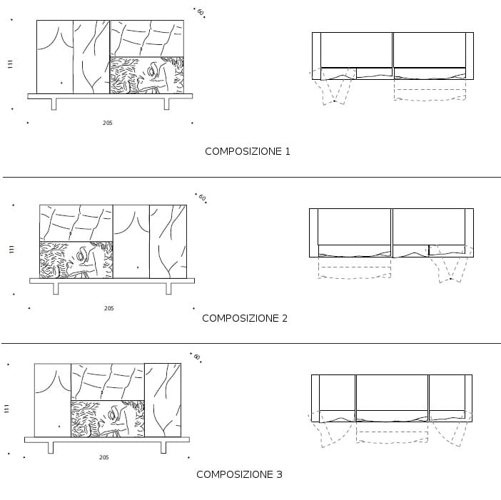 Секционный шкаф Driade Эрколе и Афродита ARCH-00147165 - Вид №4