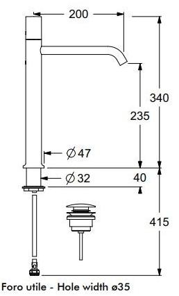 GUGLIELMI Смеситель для умывальника, однорычажный, с аэратором Sprint color sun-id-1475025 - Вид №42
