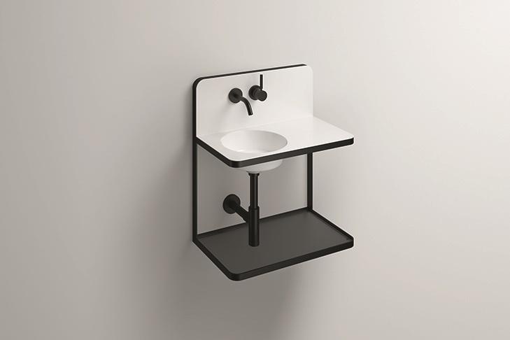 5266000000 Умывальник для ремонта, wp.s19.1r, белая, proshield, порошковая краска, матовый черный Alape серия S19 (Steel19) 