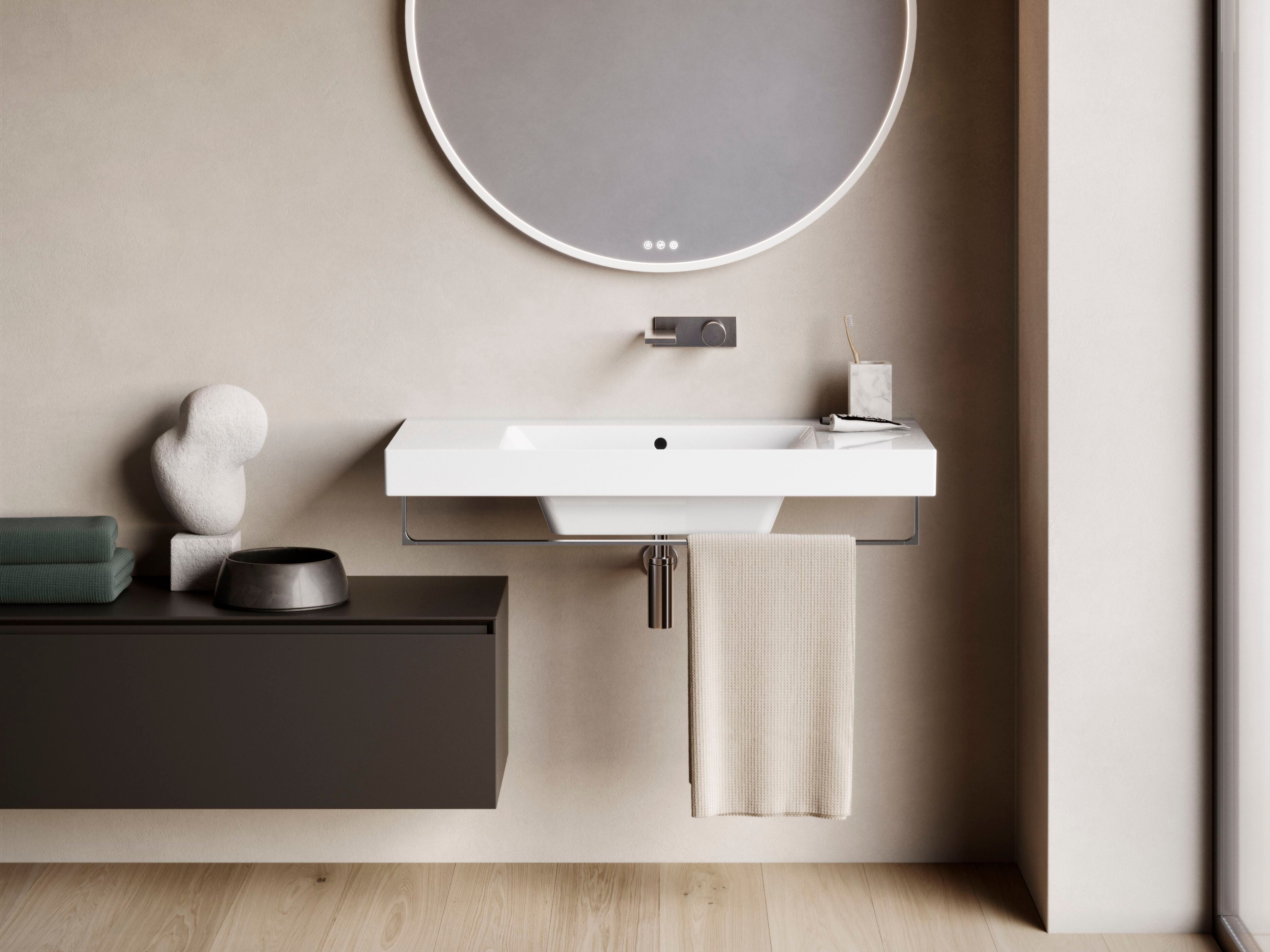 Одноместная прямоугольная раковина с столешницей CERAMICA CATALANO ноль ARCH-00017986 - Вид №1