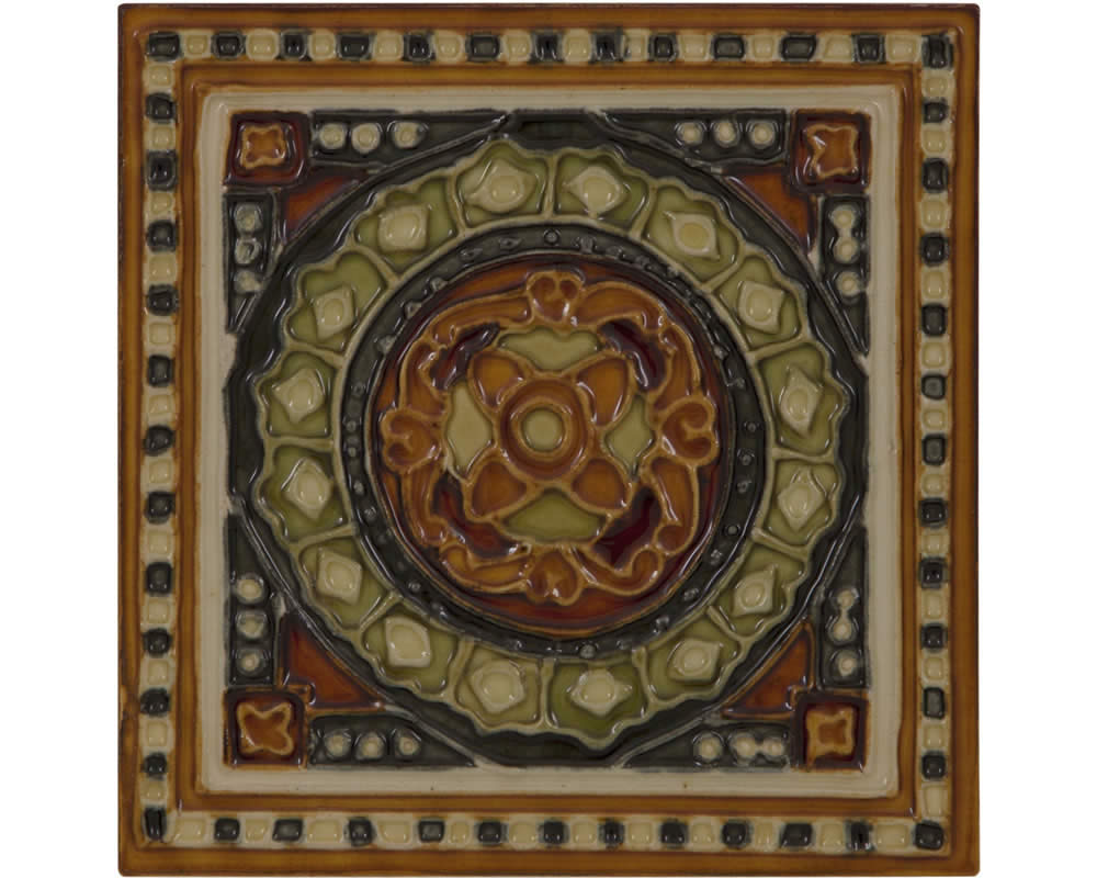 LGC095 Набор из 10 оранжевых и зеленых плиток Сarronheating  - Вид №1