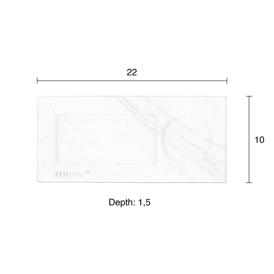 Поднос Marble белый Zuiver 8800007 - Вид №4