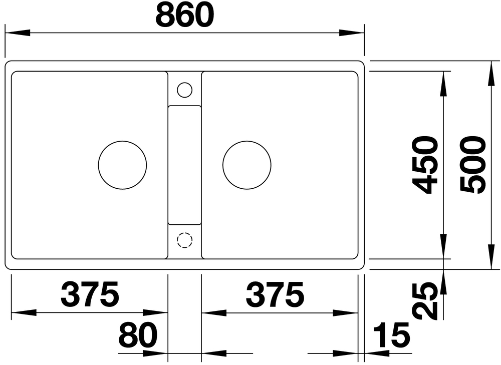 516677 Кухонная мойка Blanco Zia 9 алюметаллик  Blanco Zia Алюметаллик - Вид №1