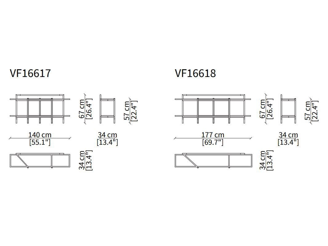 Металлическая и деревянная консоль Vittoria Frigerio Вестник ARCH-00067034 - Вид №3