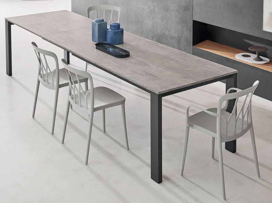 Обеденный стол из нержавеющей стали и SuperMarmo Bontempi Casa TOM ARCH-00053464 - Вид №3