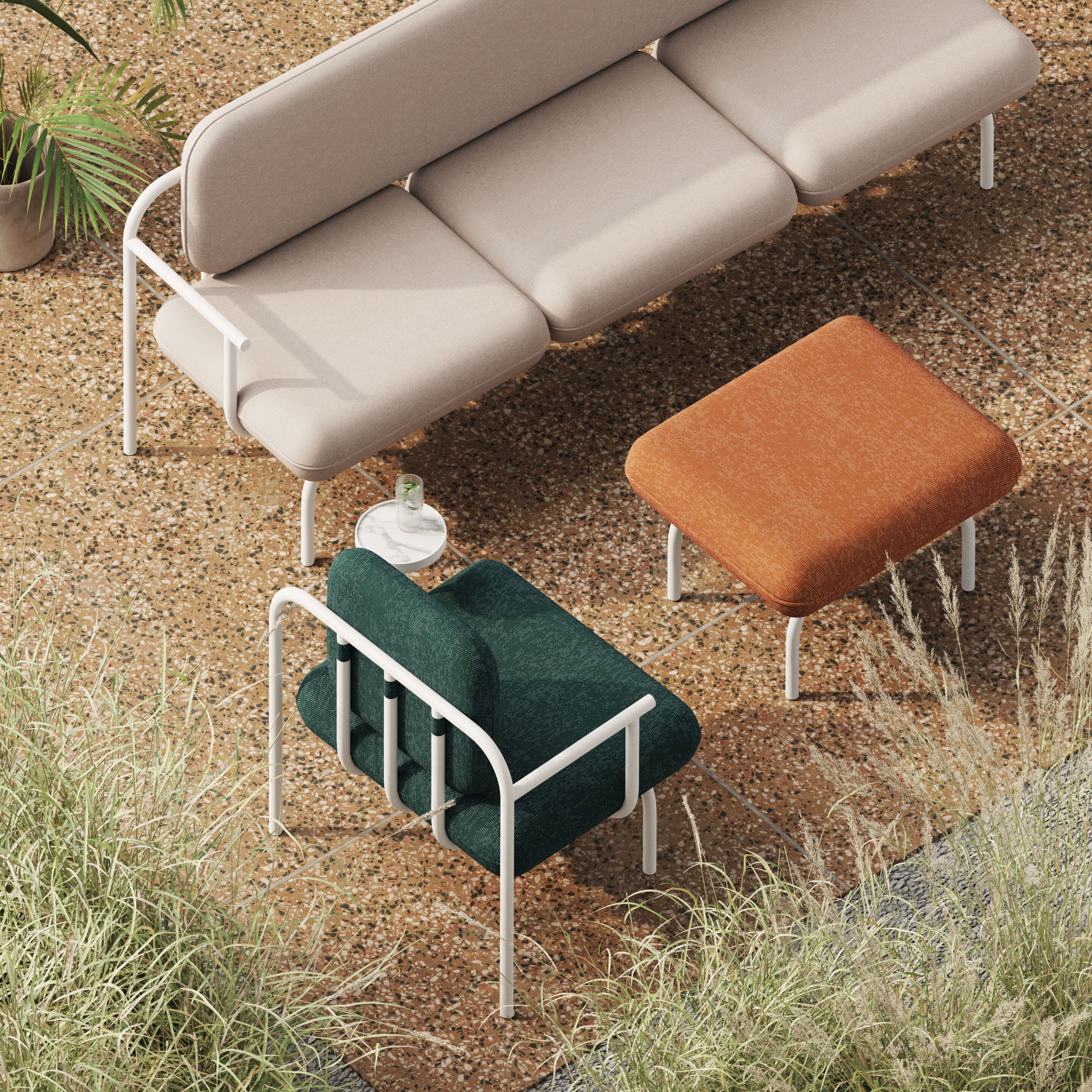 Тканевое садовое кресло с журнальным столиком Joyf Havn ARCH-00129204 - Вид №2