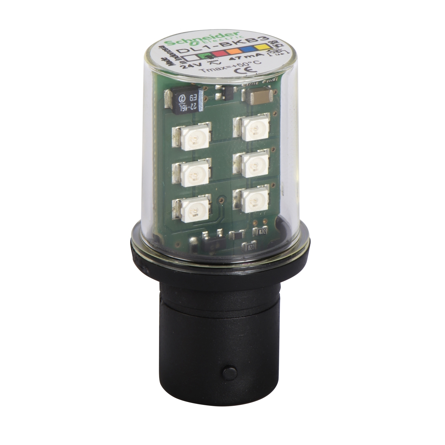 DL1BKB3 Светодиодный кластер Harmony, 24В, Зеленый Schneider Electric Световые колонны, сирены, маяки 