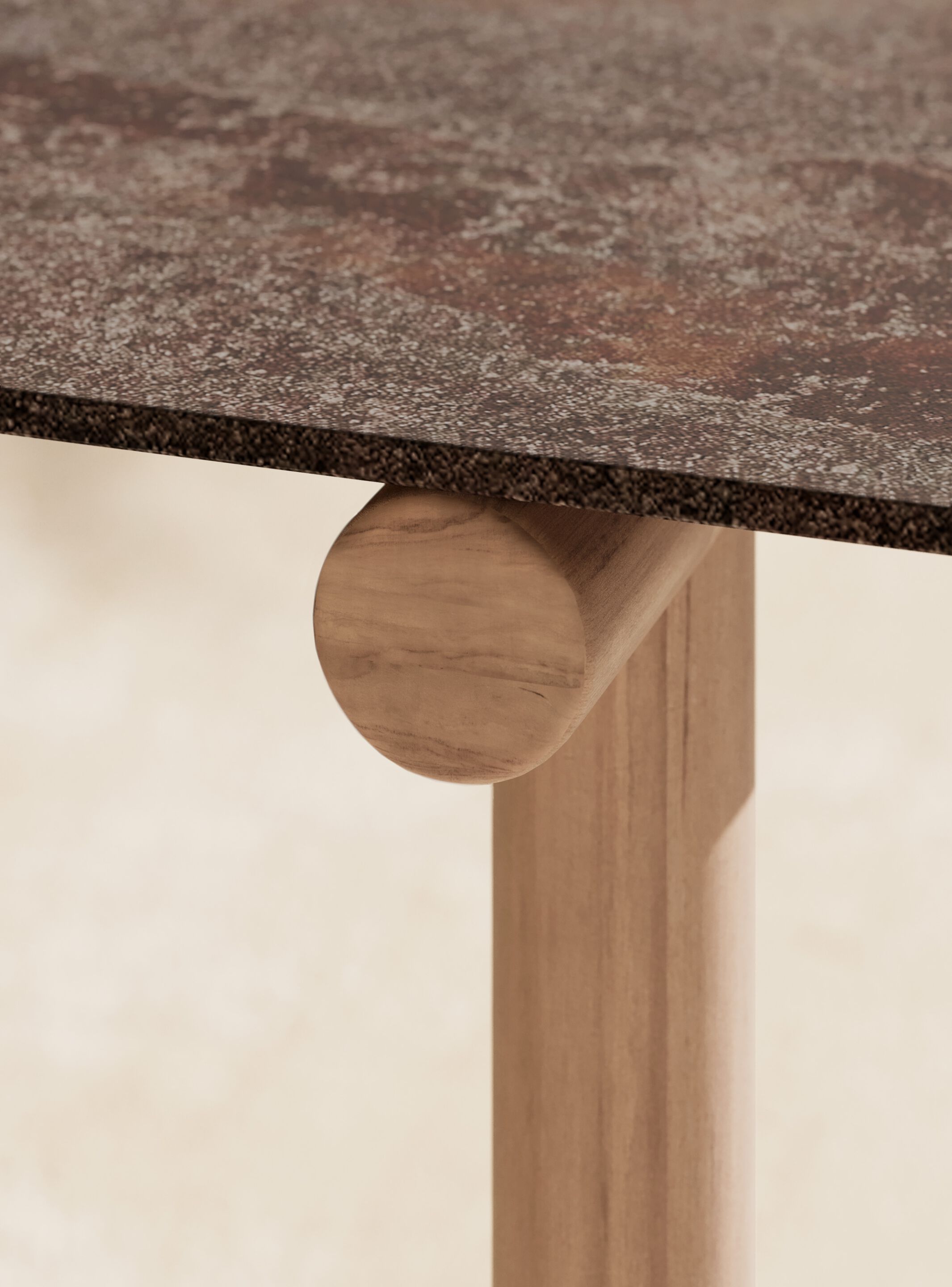 Высокий сервировочный садовый столик из керамогранита Atmosphera труба ARCH-00027514 - Вид №8