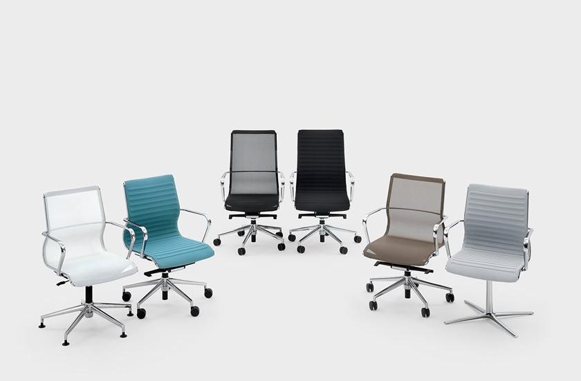 Viganò Офисный стул из ткани с 4 спицами и подлокотниками Omega sun-id-1410140 - Вид №1