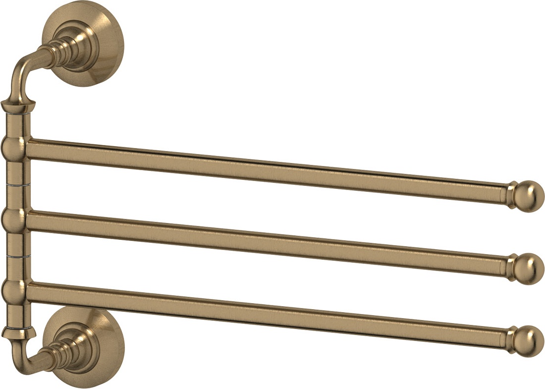 STI 511 Держатель полотенец поворотный тройной 35 cm 3SC STILMAR ANTIQUE BRONZE Treesseci 3SC