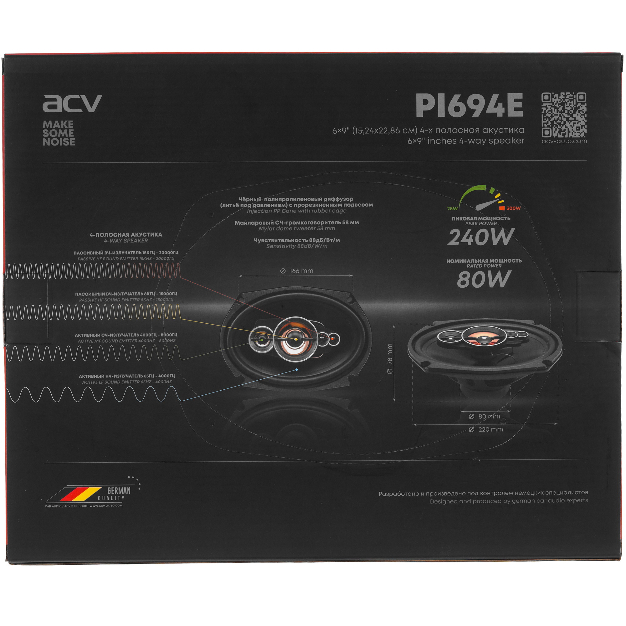 9247330 Коаксиальная акустическая система ACV PI-694E STDN-0051384 - Вид №7
