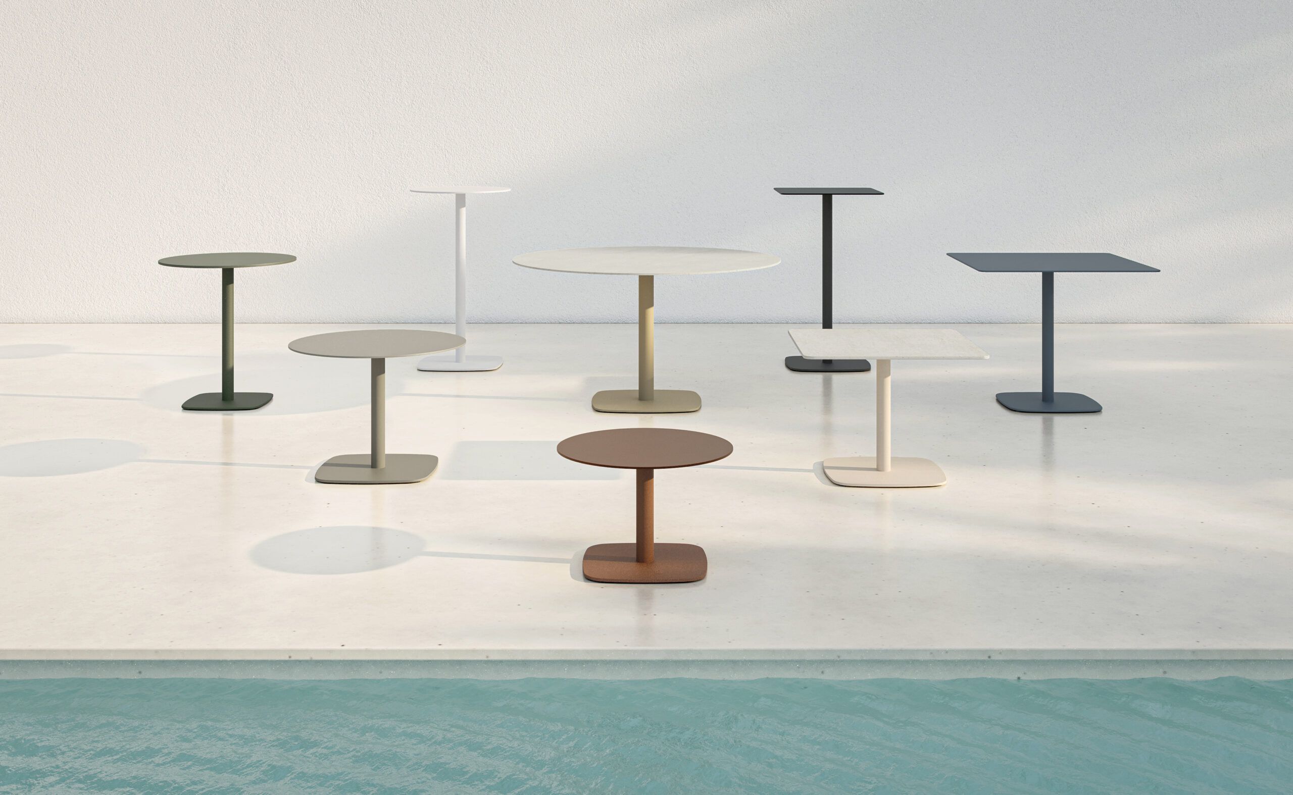 Алюминиевый высокий круглый садовый стол Bivaq Sirkel ARCH-00106499 - Вид №1