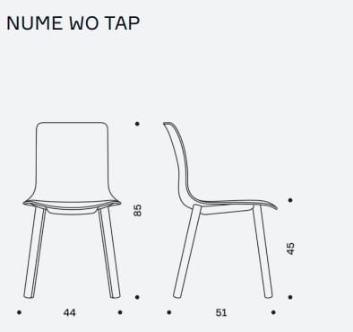 Мягкий стул из ткани IBEBI Nume ARCH-00130616 - Вид №4