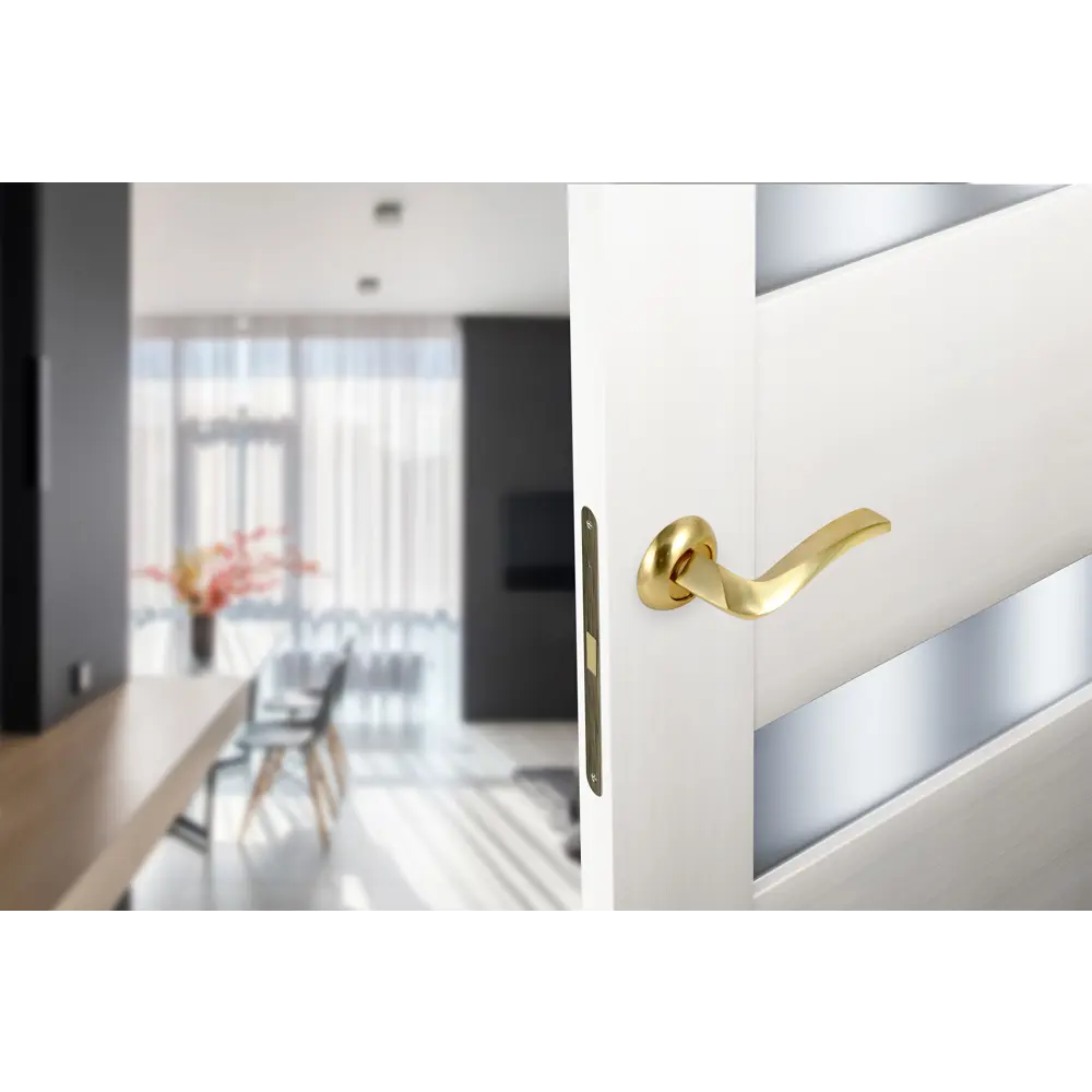 Дверные ручки EDSON EDS-36H-R1 золотые для межкомнатных дверей 85170620 STLM-0059419 - Вид №5