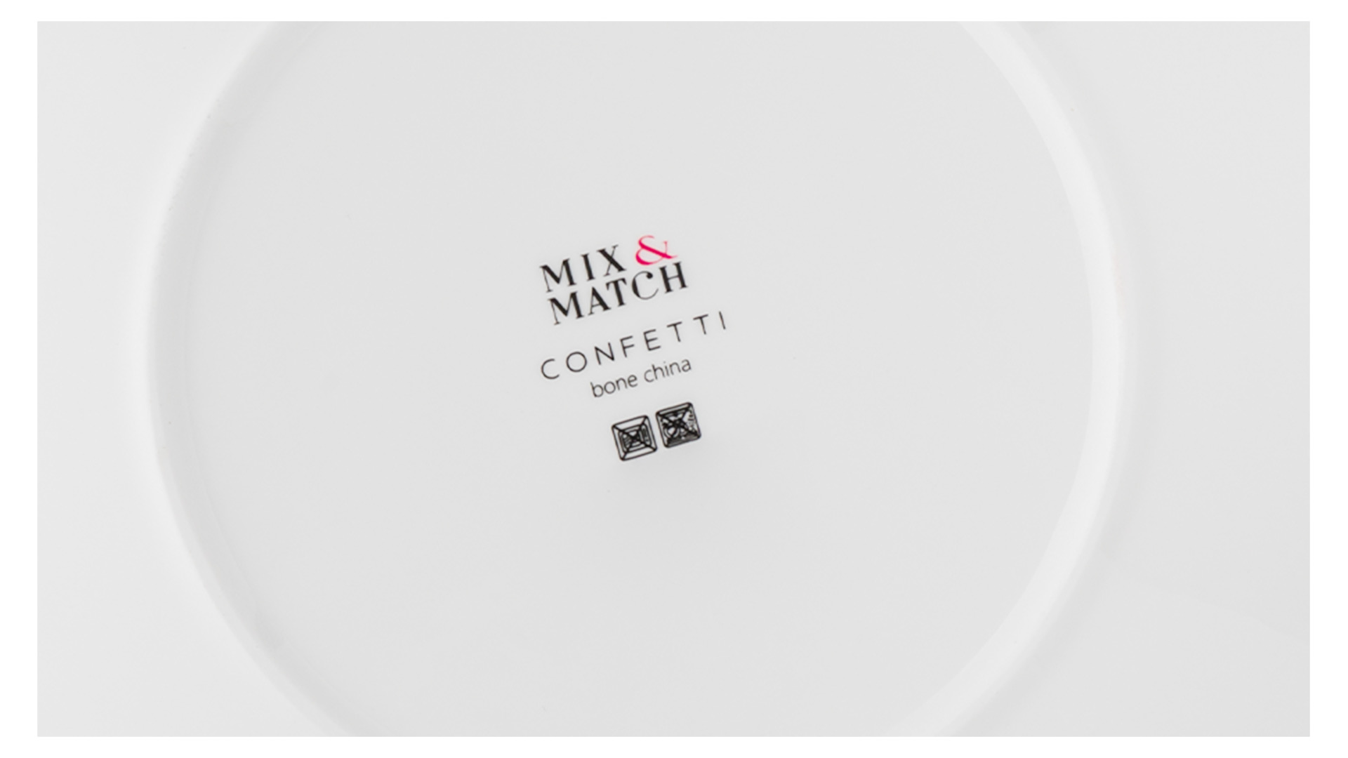 10658026 Mix&Match Тарелка обеденная углубленная Mix&Match Конфетти 27см, фарфор Фарфор костяной  - Вид №2