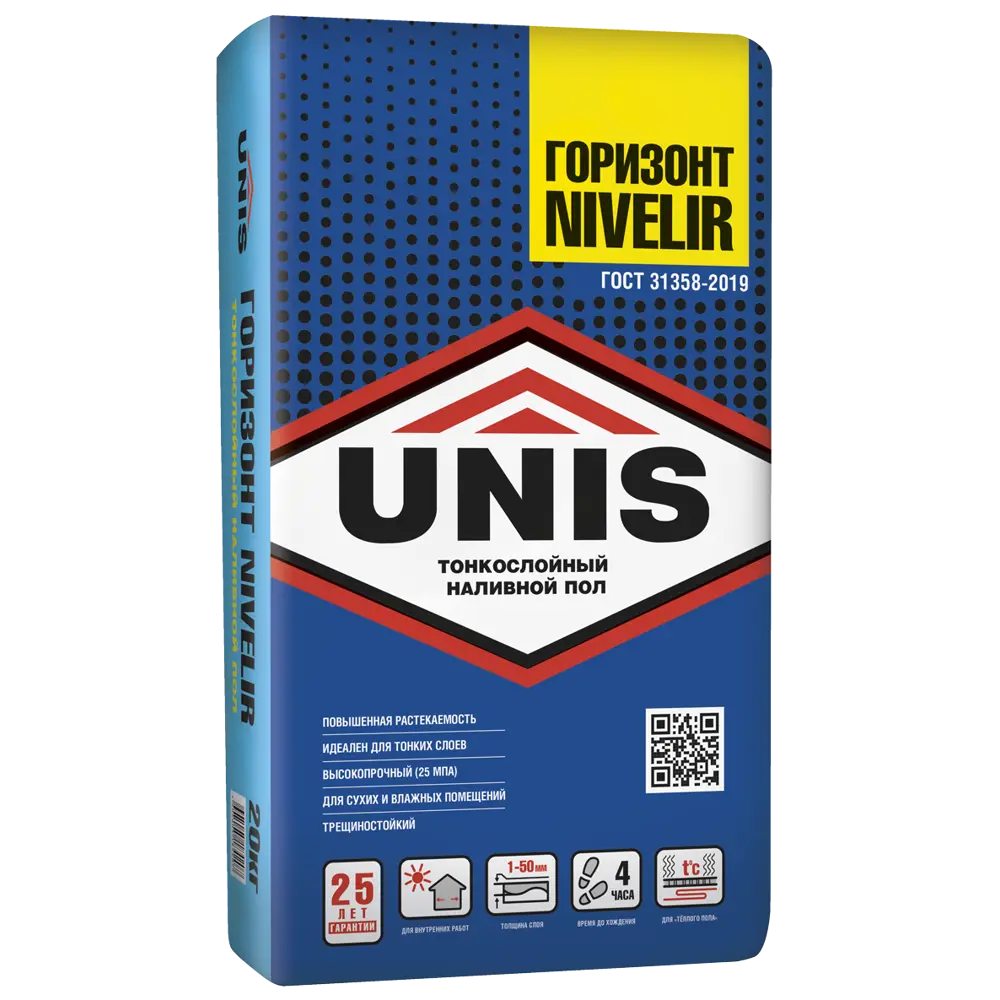 Unis Nivelir - самовыравнивающаяся смесь для идеального пола 20 кг 87969301 STLM-1017454