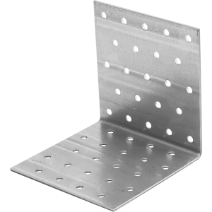 Угол крепежный равносторонний KUR 100x100x100x1.8 оцинкованная сталь цвет серебро 18739129 STLM-2142713
