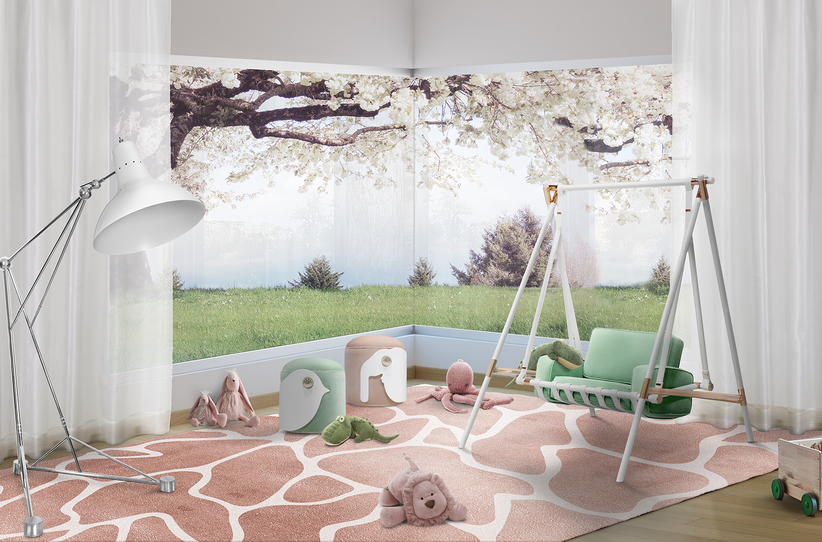 CIST784 Детские пуфики Слон Circu  - Вид №17