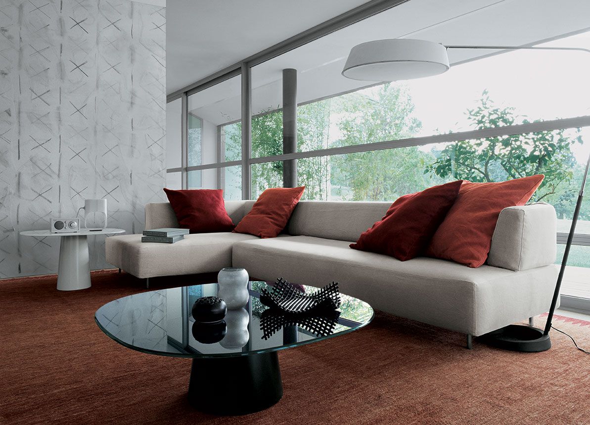 Круглый стеклянный журнальный столик Sovet Italia ARCH-00066411 - Вид №1