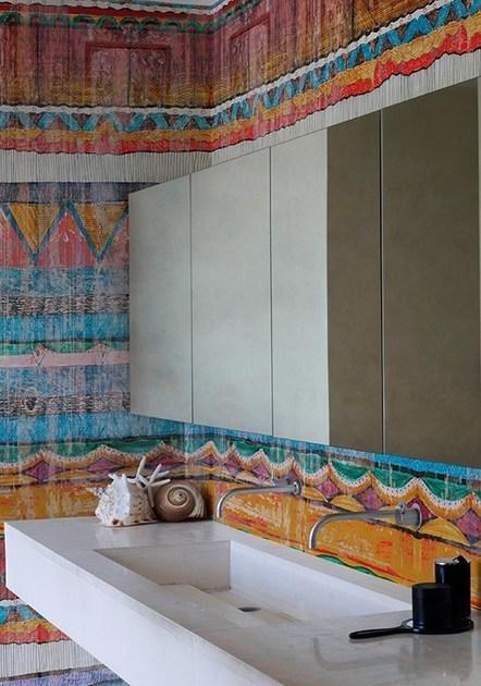 Wall&decò Геометрические обои для ванной Wet system 17 sun-id-1371623 - Вид №1