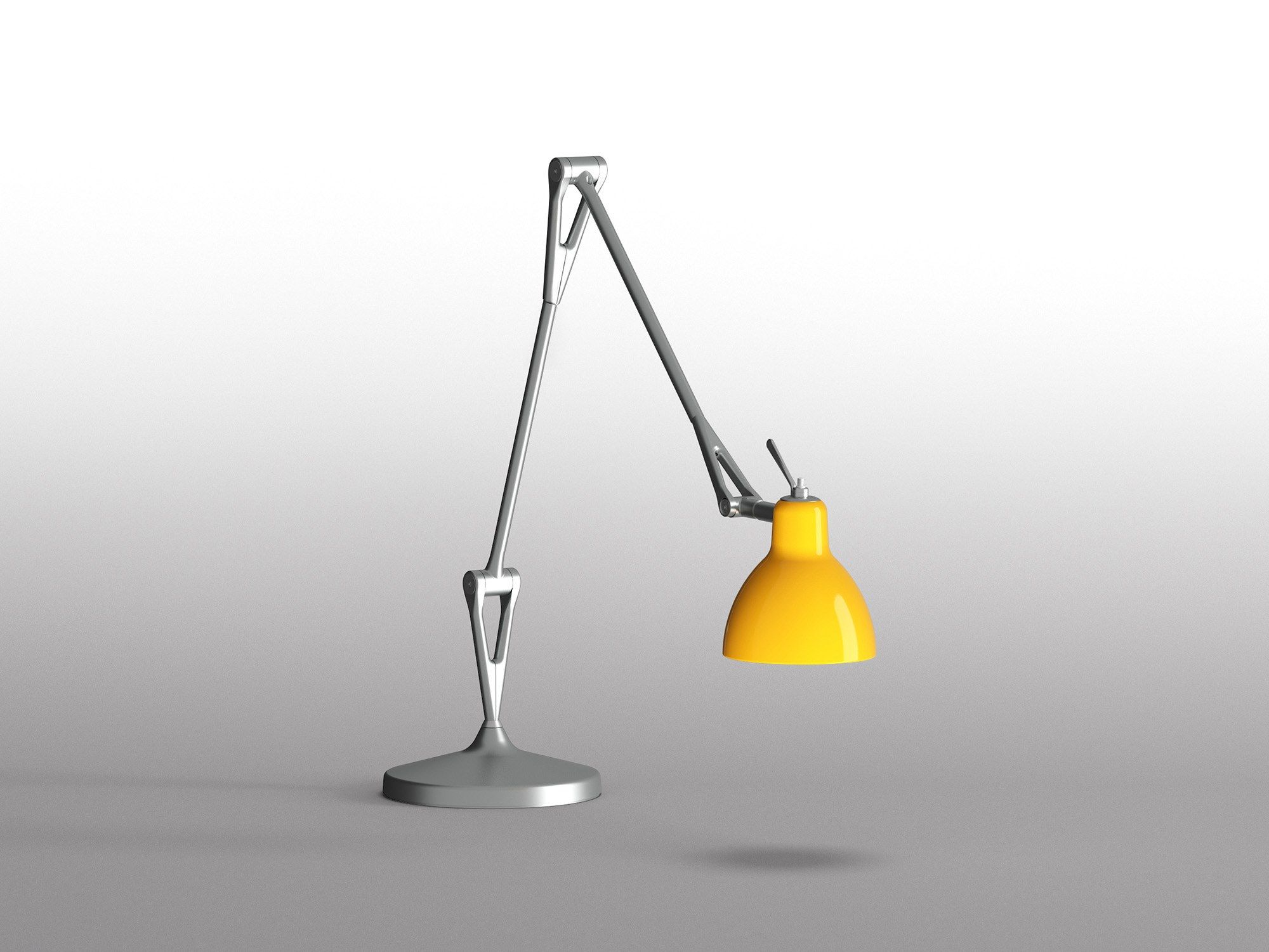 Стальная и стеклянная настольная лампа с гибкой рукояткой Rotaliana Luxy ARCH-00150142 - Вид №13