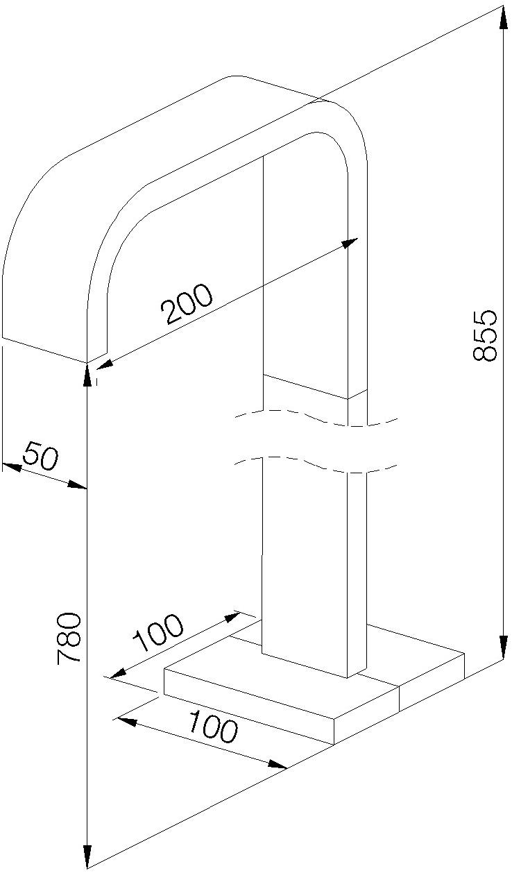 rvb Напольный излив для ванны Andrew 8009.--.36 - Вид №1