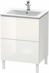 LC662508585 Тумбочка напольная L-Cube #LC6625 620 x 481 мм Белый глянцевый лак