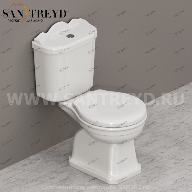 PA003BI Компакт унитаз с бачком Белый Ceramica Globo PAESTUM Италия
