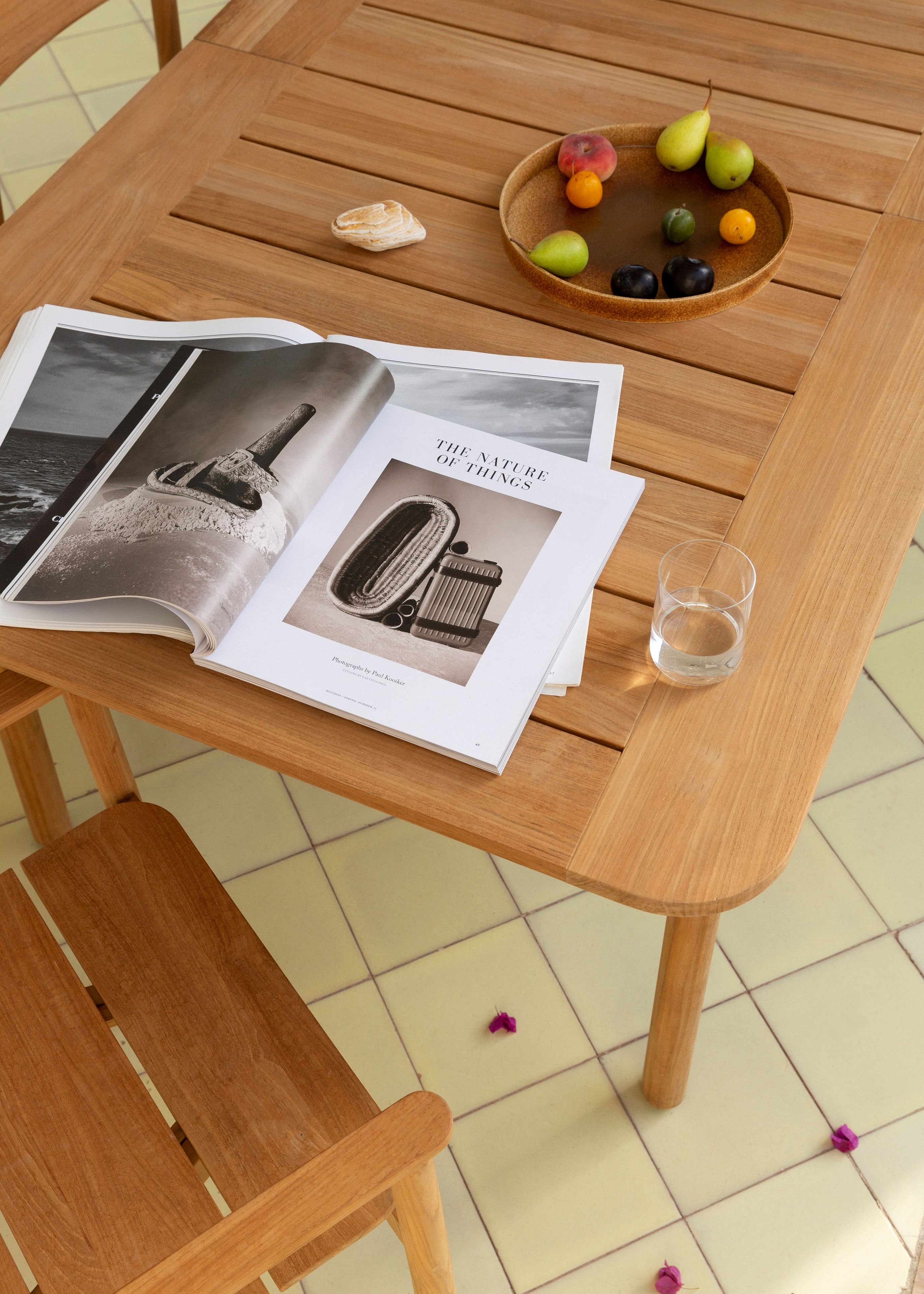 Прямоугольный садовый стол из тикового дерева Unopiù Pevero ARCH-00135486 - Вид №1