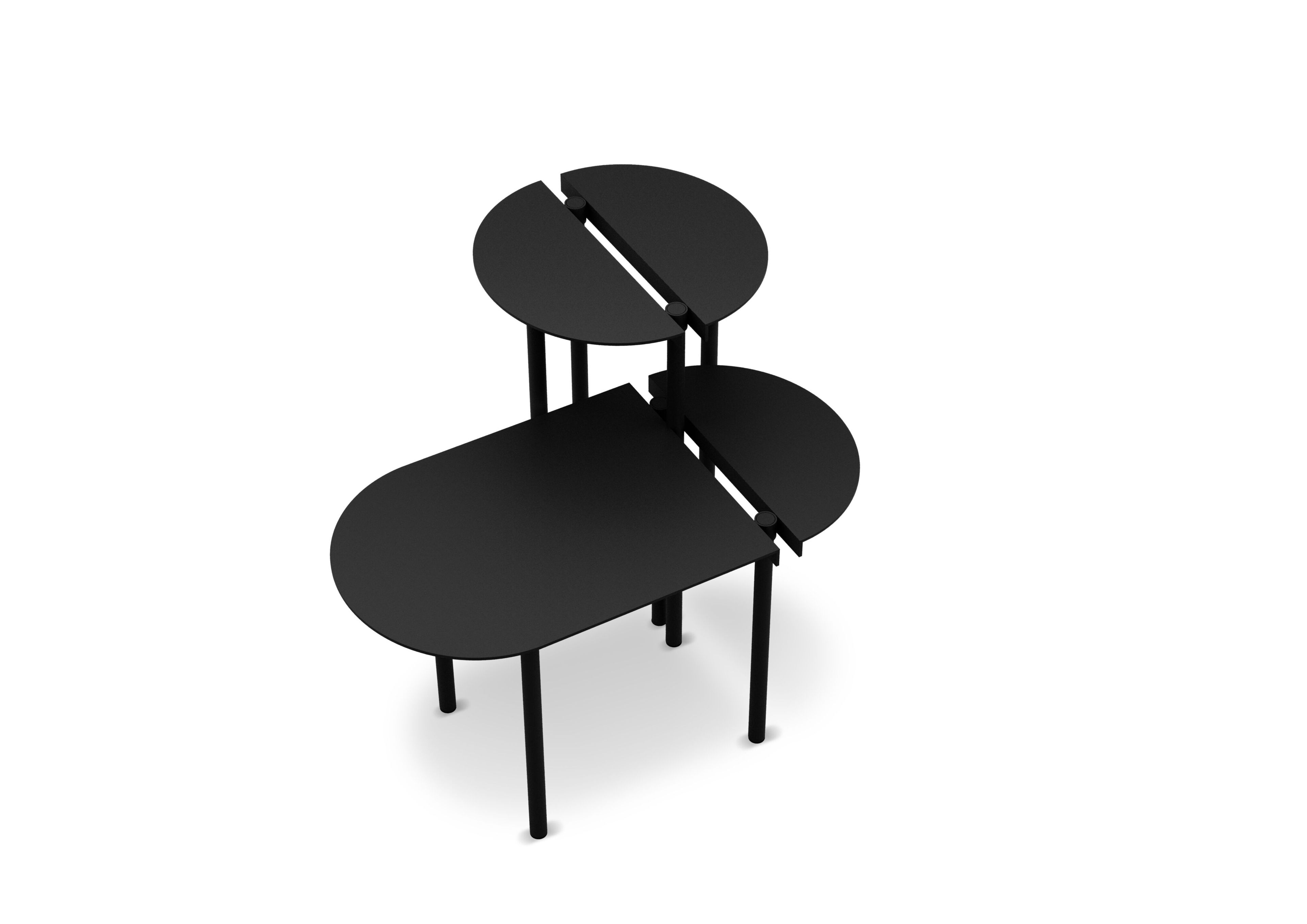 Круглый металлический журнальный столик Adrenalina Orit ARCH-00002198 - Вид №3