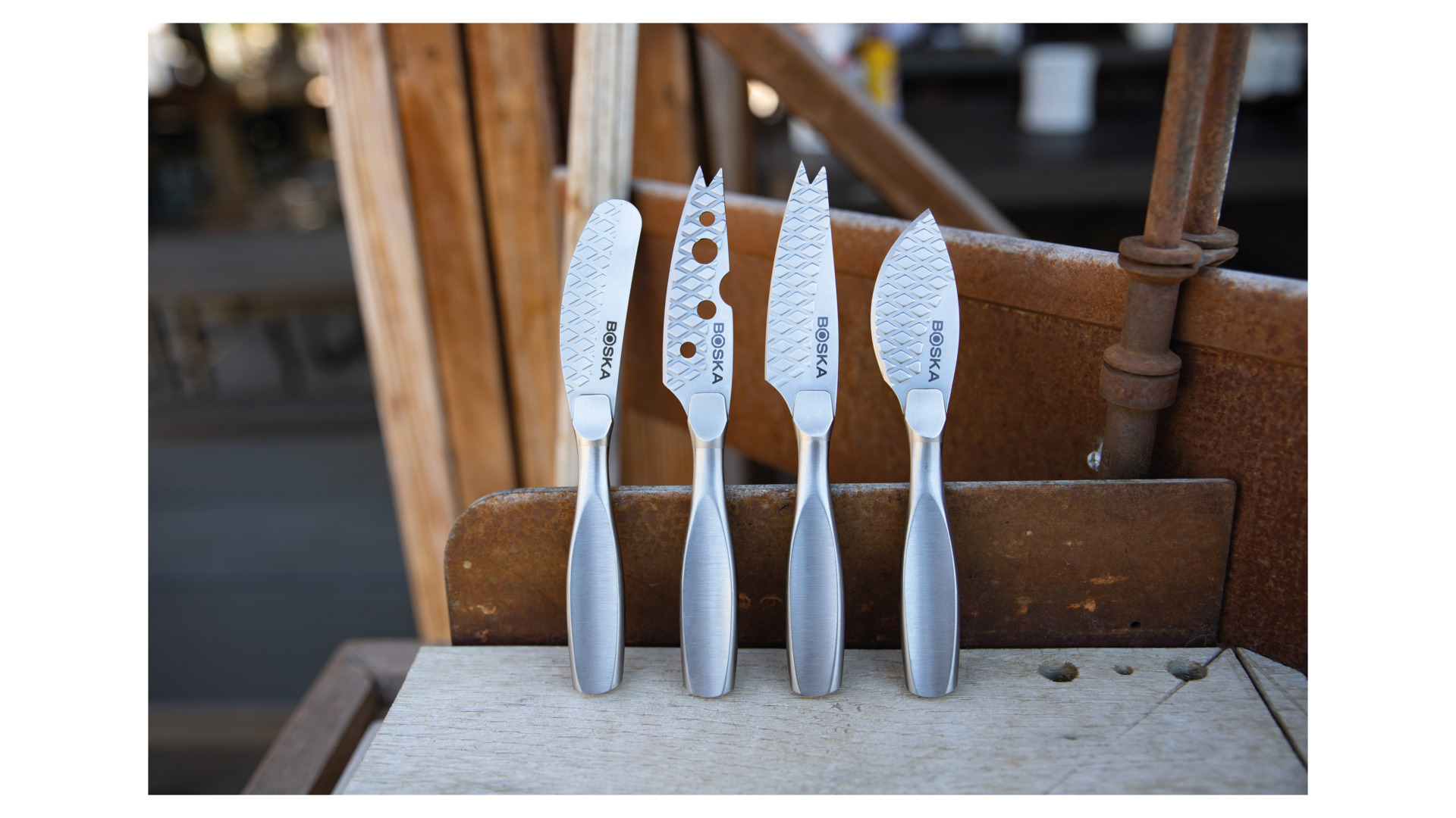 10625057 Boska Набор мини-ножей для всех видов сыра Boska "Копенгаген" 19х19см, 4 шт, сталь нержавеющая, в п/у Сталь нержавеющая  - Вид №7