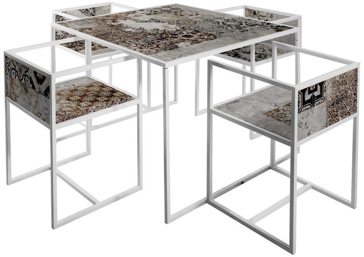 MOMENTI Квадратный стол из окрашенного металла Crazy home furniture - square collection sun-id-1462618 - Вид №2