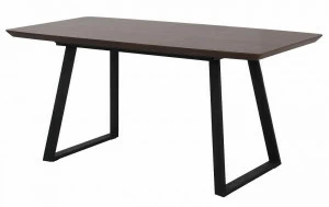 Обеденный стол раздвижной 120-160 см орех Stockholm BRADEX HOME  00-3974017 Орех;коричневый;черный