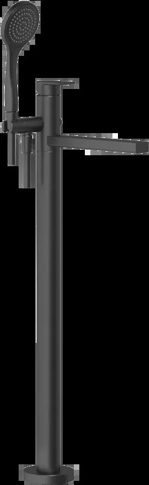 Смеситель для ванны 24982 299 Gessi Via manzoni МАТОВО-ЧЕРНЫЙ