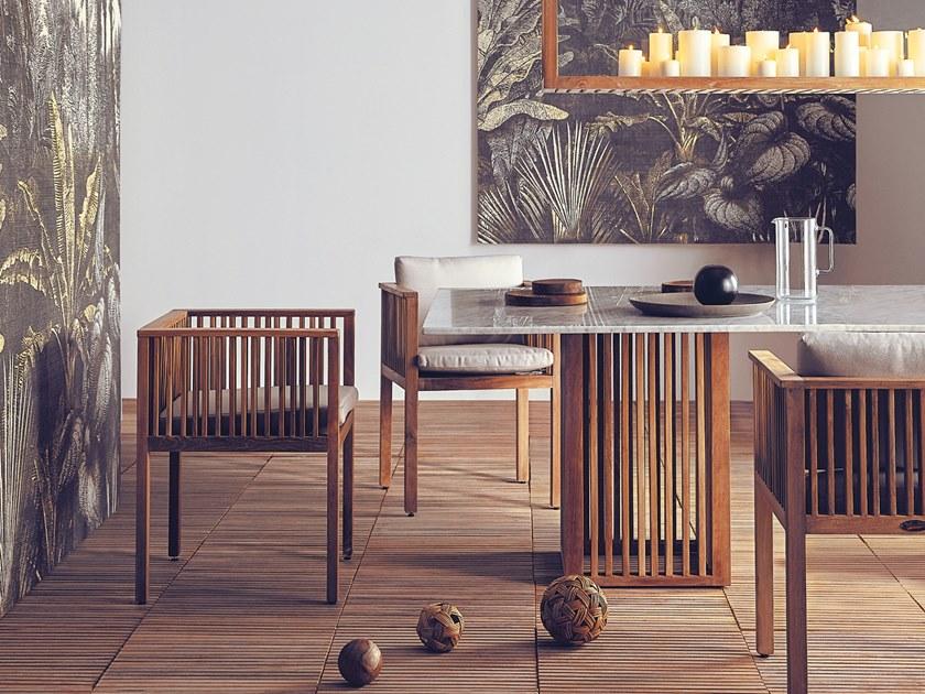 Il Giardino di Legno Садовый стул из тика с подлокотниками Code Code0362 - Вид №5