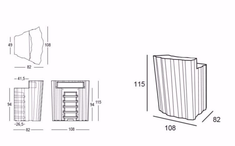 Plust Барная стойка из полиэтилена Frozen sun-id-1467067 - Вид №2