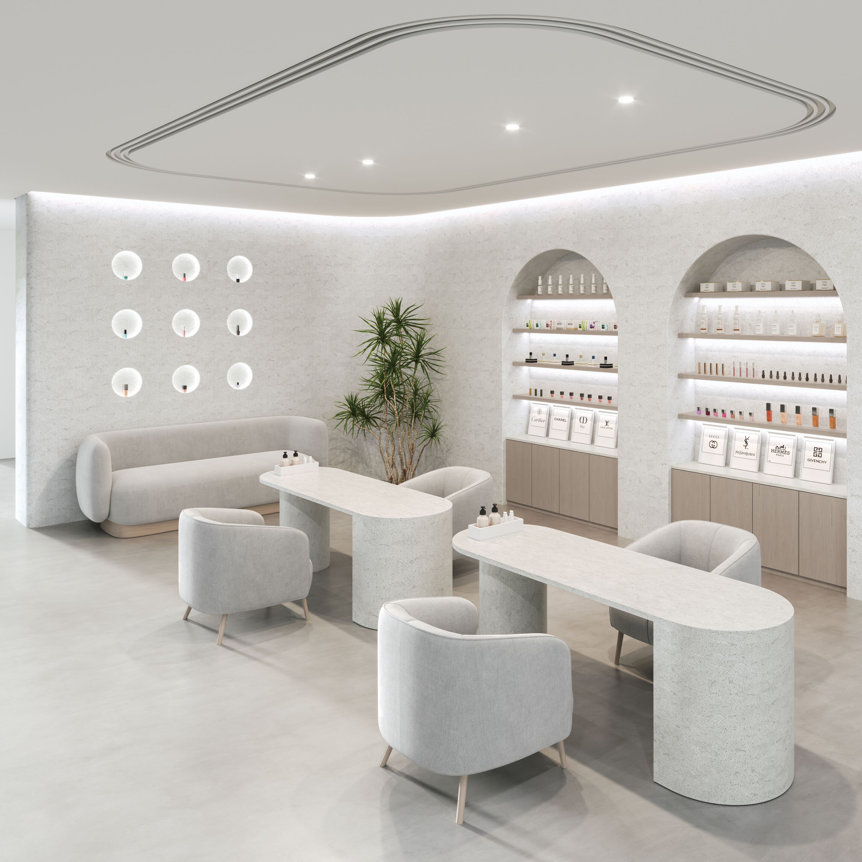 Трехмерная поверхность в твердой поверхности HIMACS HIMACS Gravilla ARCH-00118183 - Вид №2