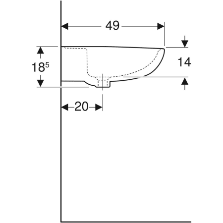 K91065000 Раковина Kolo Rekord Geberit  - Вид №14