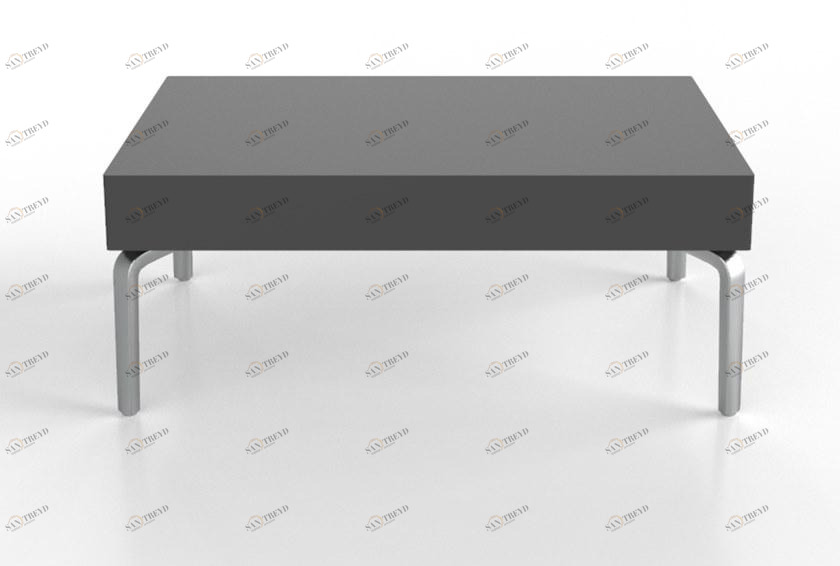 VAGHI Низкий прямоугольный журнальный столик из ламината Quadro Tr1/tr2