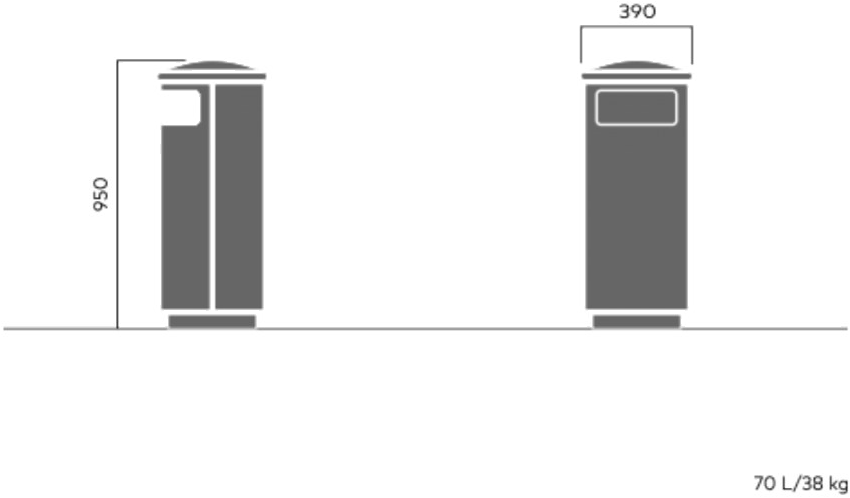 VESTRE Урна для мусора с крышкой City sun-id-1465257 - Вид №17