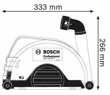BOSCH PROFESSIONAL Всасывающий кожух для угловой шлифовальной машины sun-id-1465217 - Вид №1