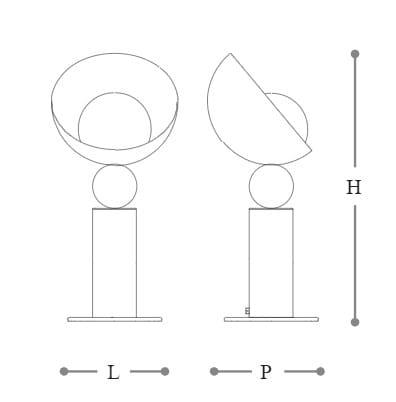 Металлическая светодиодная настольная лампа Italamp Aurora ARCH-00038541 - Вид №3