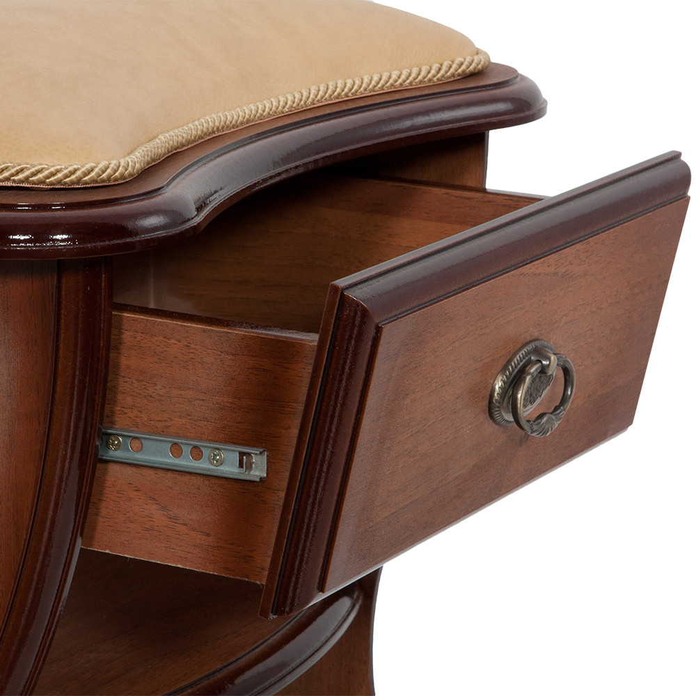 11136 Табурет Сапог с ящиком Орех Песочный BOGACHO 4627138237830 - Вид №5